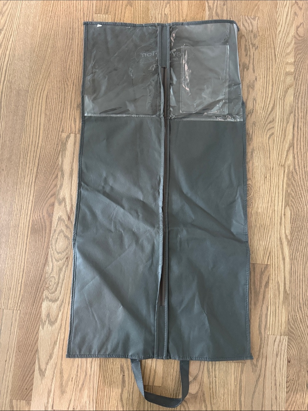 Kids Black Garment Bag with Clear ID Pockets